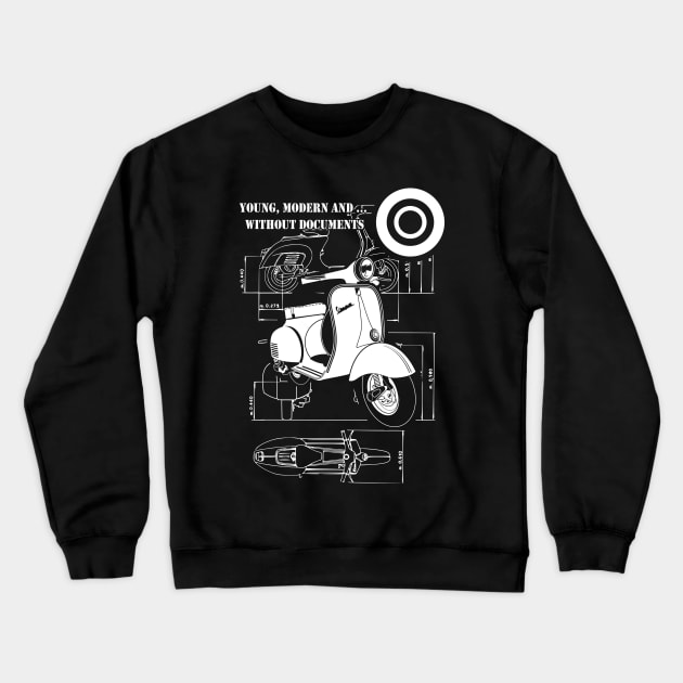 Motorcycle Crewneck Sweatshirt by sisidsi